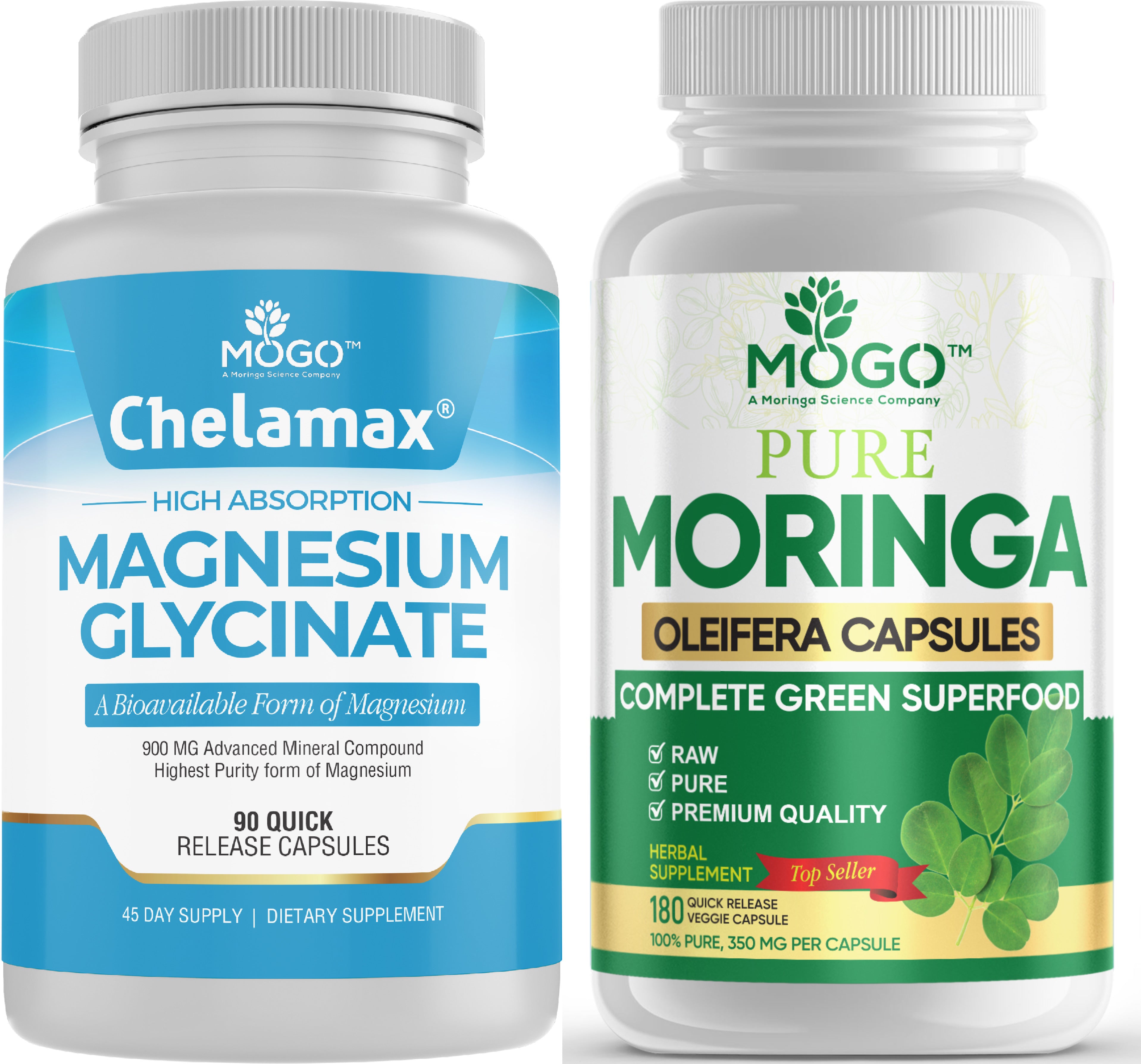 MOGO Moringa and Magnesium - Superfood + Better Mineral