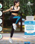MOGO - Magnesium Glycinate 900mg Capsules for Deep Sleep, Muscle Cramps.100% Pure, Extract from Dead Sea, Not CHINA