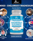 MOGO - Magnesium Glycinate 900mg Capsules for Deep Sleep, Muscle Cramps.100% Pure, Extract from Dead Sea, Not CHINA